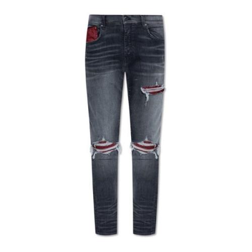 Amiri Jeans med slitna effekter Gray, Herr