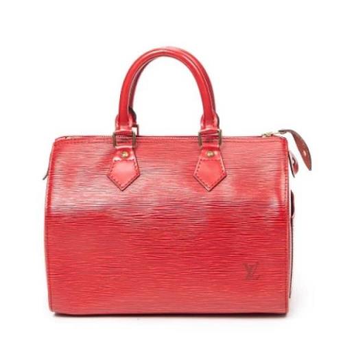 Louis Vuitton Vintage Pre-owned Laeder handvskor Red, Dam