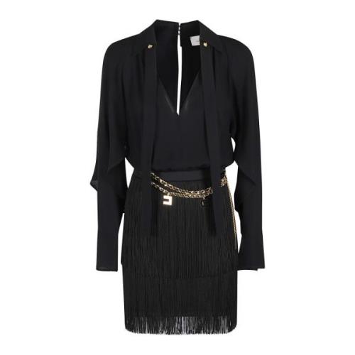 Elisabetta Franchi Elegant Klänning för Kvinnor Black, Dam