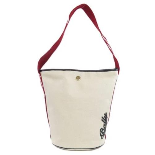 Bally Pre-owned Pre-owned Canvas handvskor White, Dam