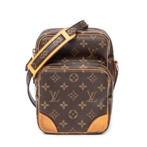 Louis Vuitton Vintage Pre-owned Canvas handvskor Brown, Dam