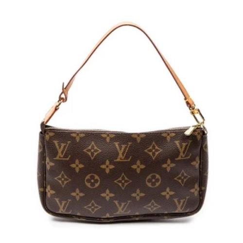 Louis Vuitton Vintage Pre-owned Canvas handvskor Brown, Dam