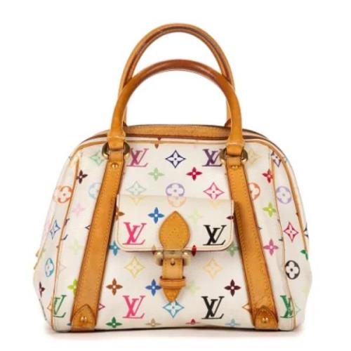 Louis Vuitton Vintage Pre-owned Canvas handvskor White, Dam