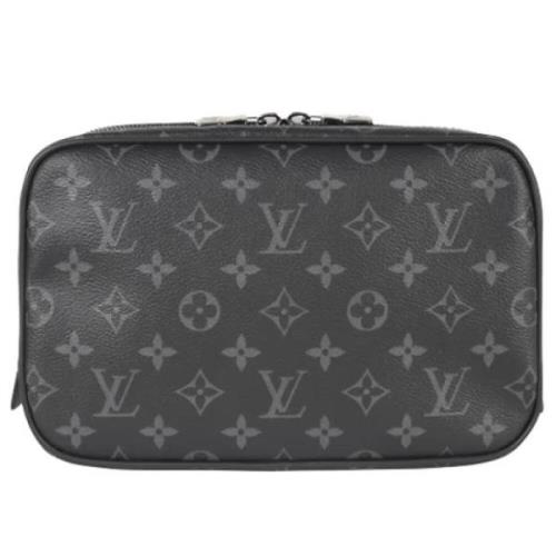 Louis Vuitton Vintage Pre-owned Canvas kuvertvskor Black, Dam