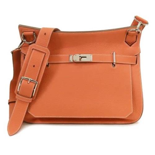 Hermès Vintage Pre-owned Laeder crossbodyvskor Orange, Dam