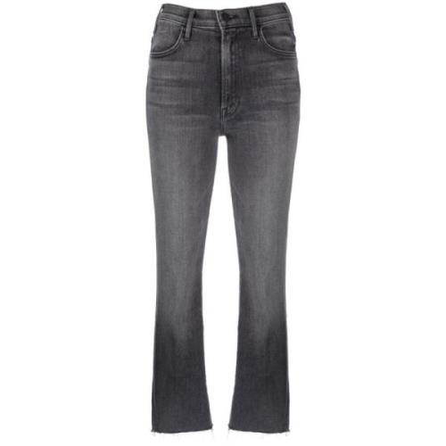 Mother Ankel Fray Jeans Gray, Dam