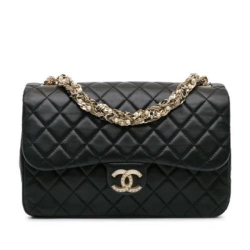 Chanel Vintage Pre-owned Laeder axelremsvskor Black, Dam