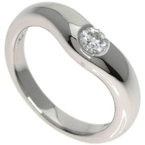 Tiffany & Co. Pre-owned Pre-owned Platina ringar Gray, Dam