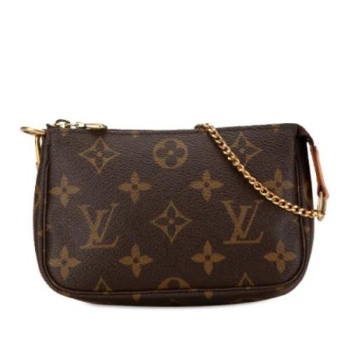 Louis Vuitton Vintage Pre-owned Canvas kuvertvskor Brown, Dam