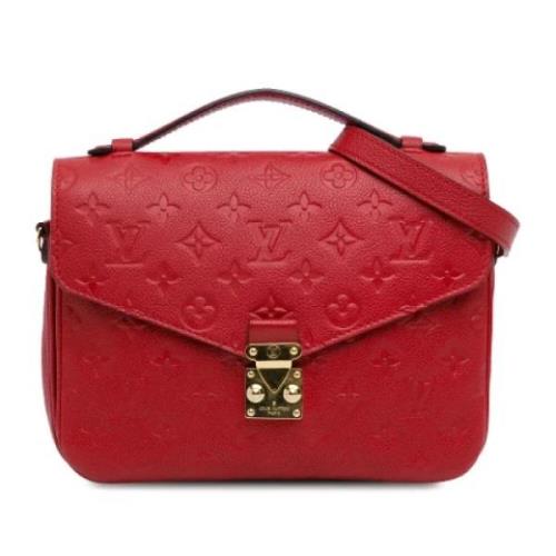 Louis Vuitton Vintage Pre-owned Laeder axelremsvskor Red, Dam