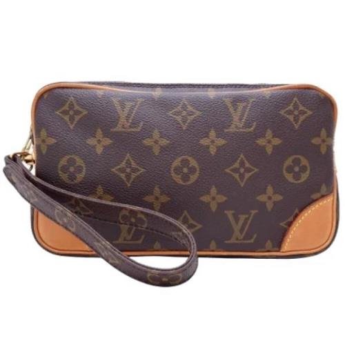 Louis Vuitton Vintage Pre-owned Canvas kuvertvskor Brown, Dam