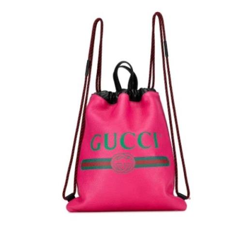 Gucci Vintage Pre-owned Laeder axelremsvskor Pink, Dam