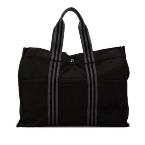 Hermès Vintage Pre-owned Canvas totevskor Black, Dam