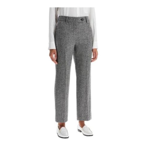 Blazé Milano Bouclébyxor i virgin wool Gray, Dam