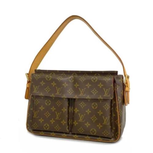 Louis Vuitton Vintage Pre-owned Tyg louis-vuitton-vskor Brown, Dam