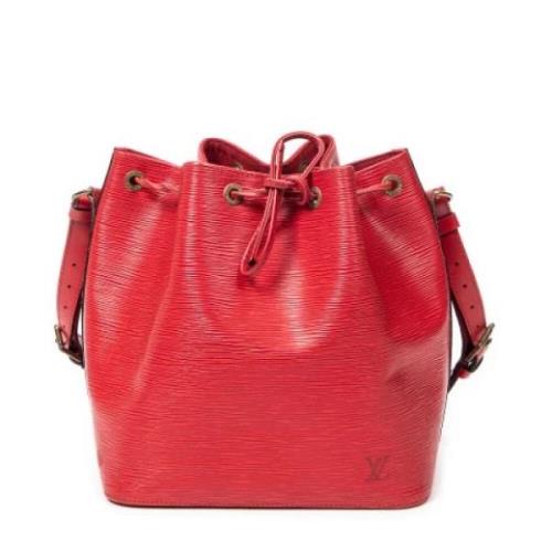 Louis Vuitton Vintage Pre-owned Laeder axelremsvskor Red, Dam