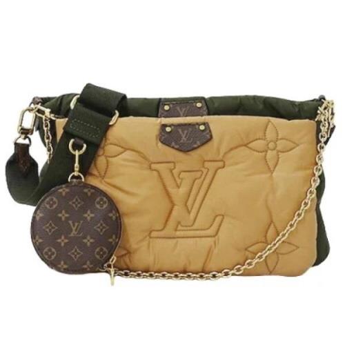 Louis Vuitton Vintage Pre-owned Nylon louis-vuitton-vskor Beige, Dam