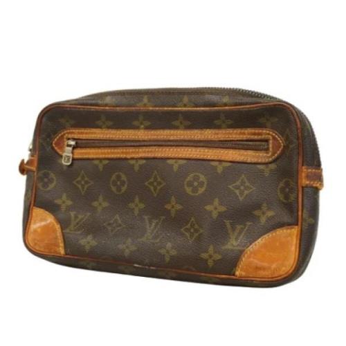 Louis Vuitton Vintage Pre-owned Tyg louis-vuitton-vskor Brown, Dam