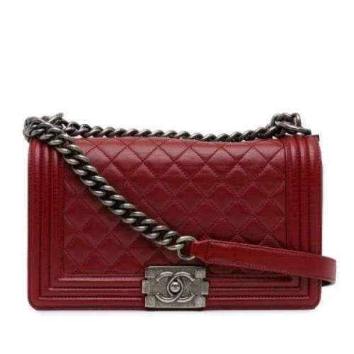 Chanel Vintage Pre-owned Laeder axelremsvskor Red, Dam