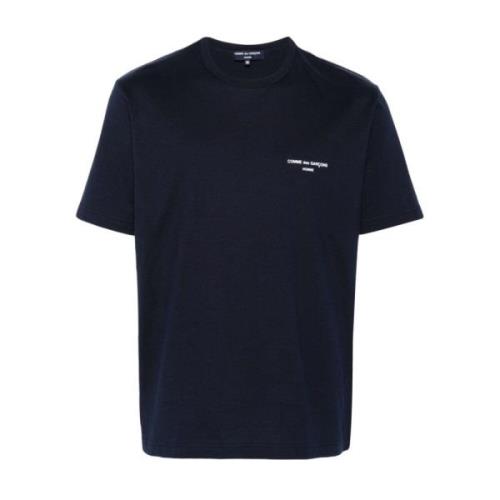 Comme des Garçons Avslappnad Bomull T-shirt Blue, Herr