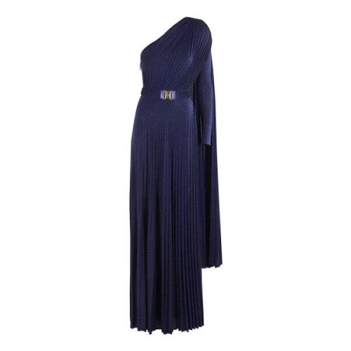 Elisabetta Franchi Elegant Klänning för Speciella Tillfällen Blue, Dam