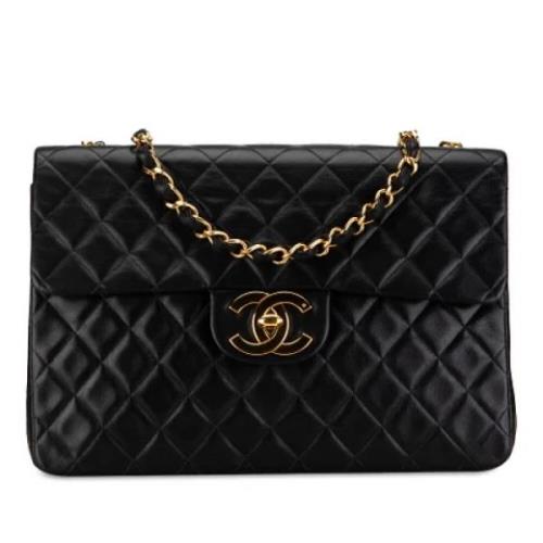 Chanel Vintage Pre-owned Laeder axelremsvskor Black, Dam