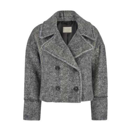 Momoni Grå Kenpi Coat Jackor Gray, Dam