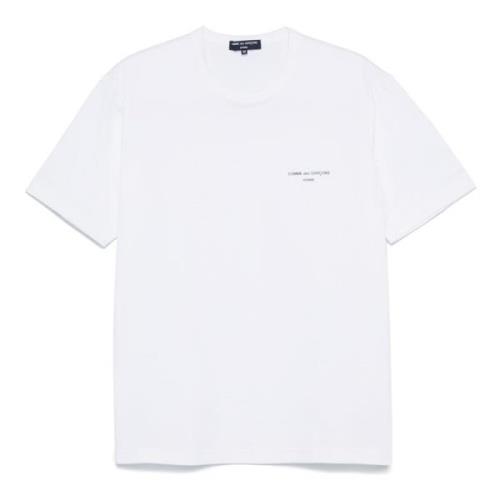 Comme des Garçons Avslappnad Bomull T-shirt White, Herr