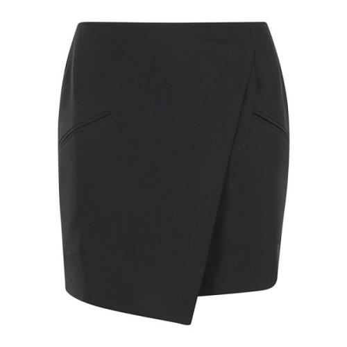 Birgitte Herskind Blommig Mini Kjol Black, Dam