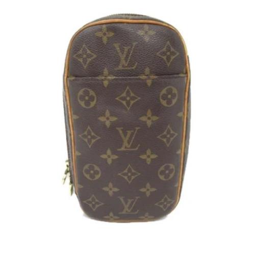 Louis Vuitton Vintage Pre-owned Canvas crossbodyvskor Brown, Dam