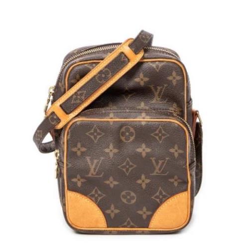 Louis Vuitton Vintage Pre-owned Canvas handvskor Brown, Dam