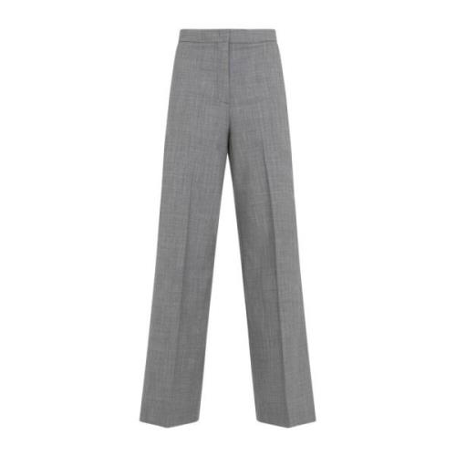 Fabiana Filippi Roccia Melange Wide Leg Pants Gray, Dam