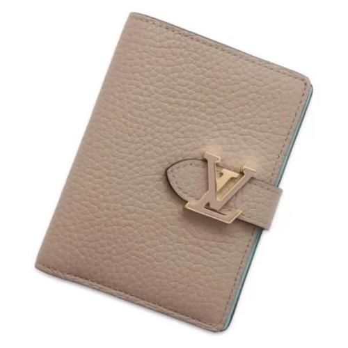 Louis Vuitton Vintage Pre-owned Laeder plnbcker Beige, Dam