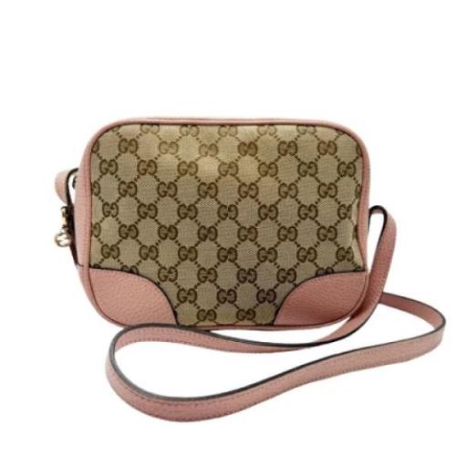 Gucci Vintage Pre-owned Canvas gucci-vskor Beige, Dam