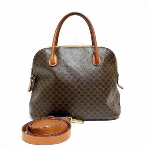 Celine Vintage Pre-owned Belagd canvas celine-vskor Brown, Dam