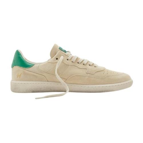 Hidnander Italiensk Tennis Retro Sko Sand Dollar/Grön Beige, Herr