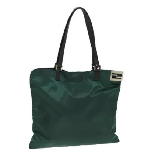 Fendi Vintage Pre-owned Nylon fendi-vskor Green, Dam