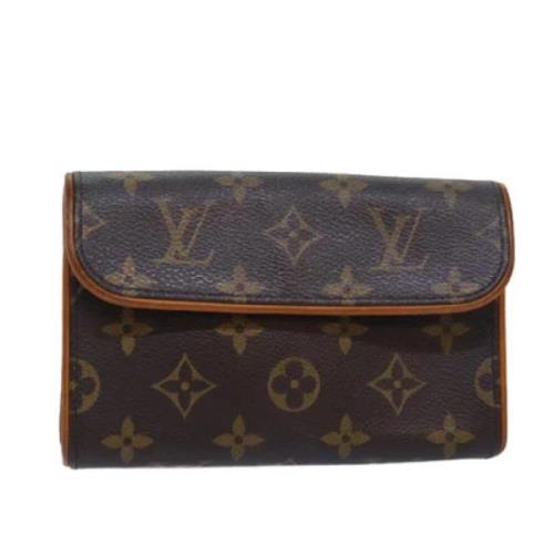 Louis Vuitton Vintage Pre-owned Canvas crossbodyvskor Brown, Dam