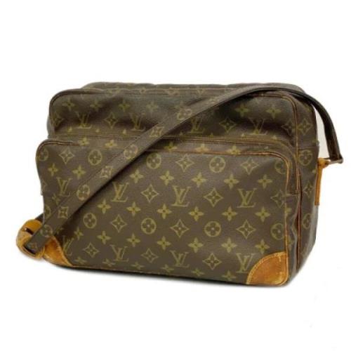 Louis Vuitton Vintage Pre-owned Tyg louis-vuitton-vskor Brown, Dam