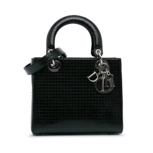 Dior Vintage Pre-owned Laeder handvskor Black, Dam