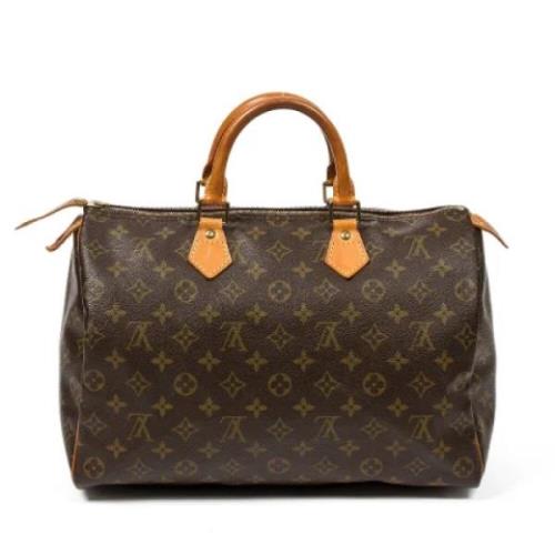 Louis Vuitton Vintage Pre-owned Canvas handvskor Brown, Dam