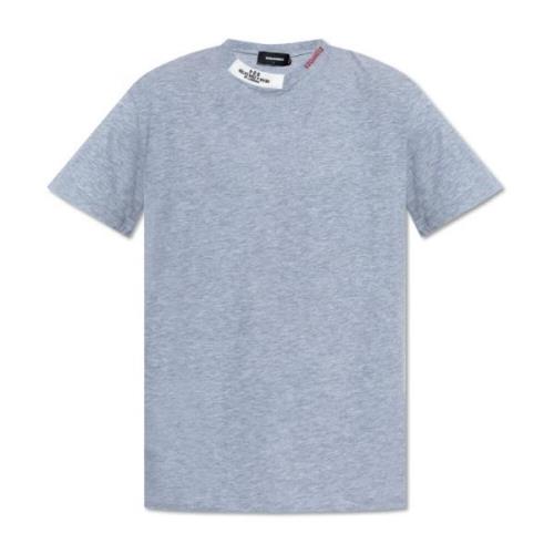 Dsquared2 T-shirt med logotyp Gray, Herr