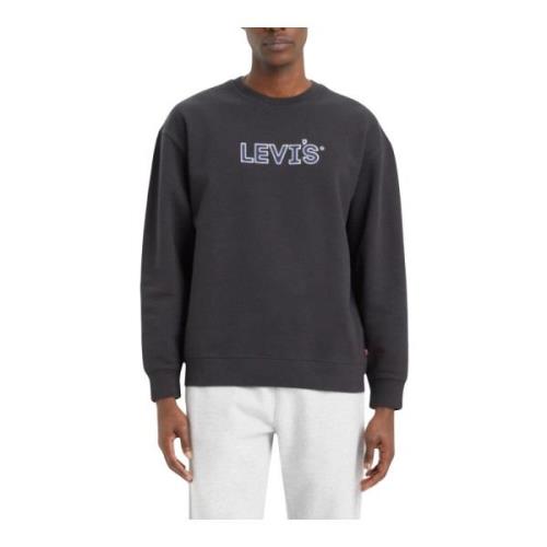 Levi's Herr Grafisk Sweatshirt med Rund Hals Black, Herr