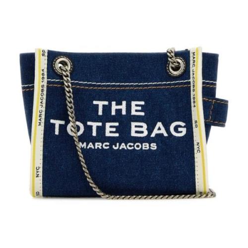 Marc Jacobs Denim Chain Axelväska Blue, Dam