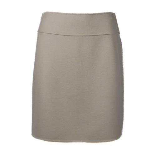 Max Mara Grå Kjol med Stil 2429106073600 Gray, Dam