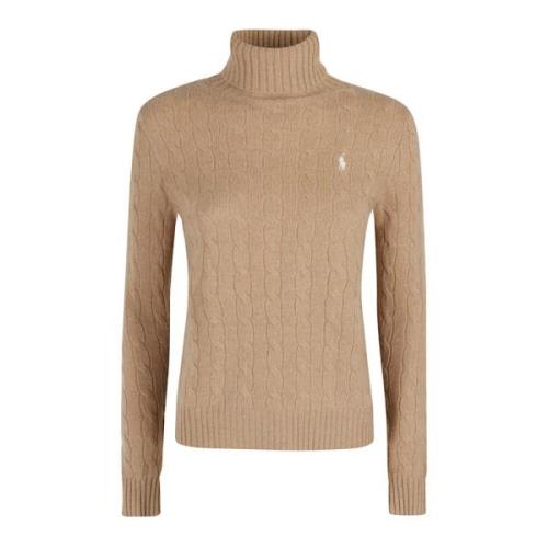 Ralph Lauren Stilren Stickad Pullover Tröja Brown, Dam