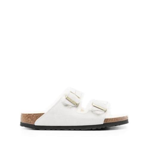 Birkenstock Platta skor för kvinnor White, Dam