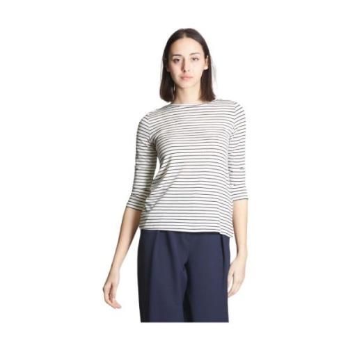 Marella Casual T-shirt med Scalo Design Blue, Dam