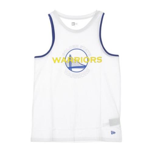 New Era NBA Dubbel Logo Tank Top White, Herr