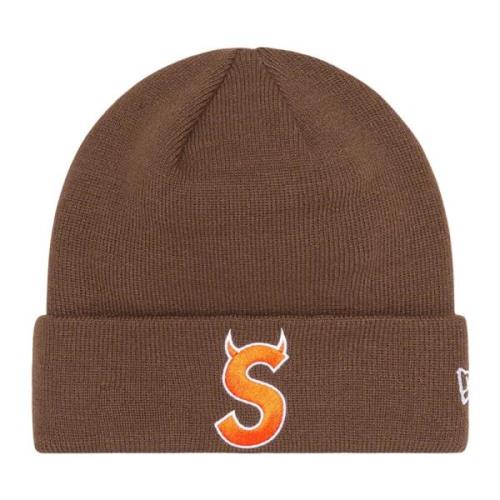 Supreme Fw22 S Logo Beanie Begränsad Upplaga Brown, Herr